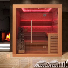 Luxusní finská sauna Bellagio EOSPA E1241C Kiwi 180x170x216
