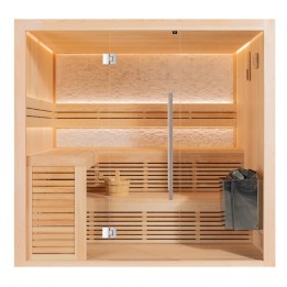 Finská sauna EAGO AWT B1812A borovice 220×200 9 kW Viking Bi-O