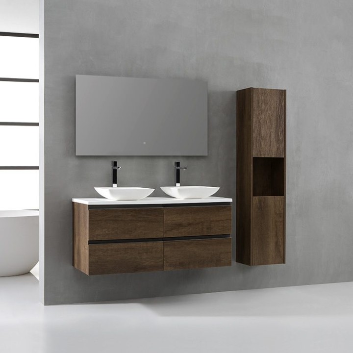 Koupelnová skříňka StoneArt Monte Carlo MC-1200pro-2 dubová tmavá 120×52