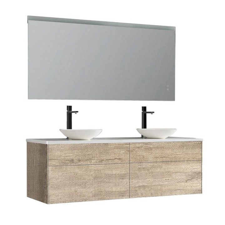 Koupelnový nábytek – set StoneArt Venice VE-1600pro-4 dubový světlý 160×52