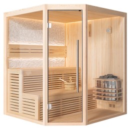 Finská sauna EAGO AWT E1811B borovice 160×160 6 kW Vega