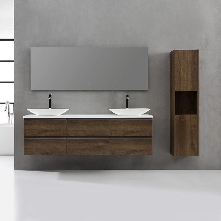 Koupelnová skříňka StoneArt Monte Carlo MC-1800pro-1 tmavě šedá 180×52