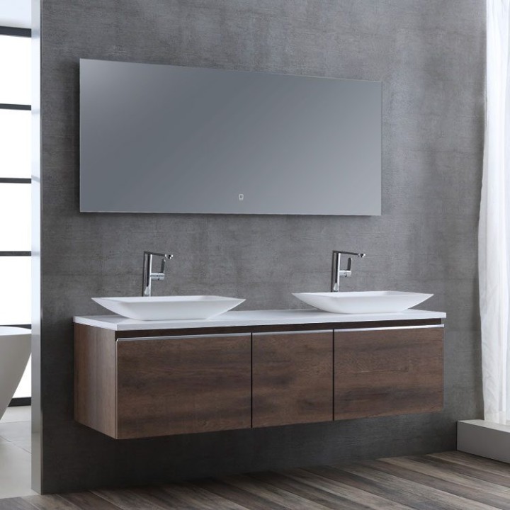 Koupelnová skříňka StoneArt Milano ME-1600pro-1 dubová tmavá 160×45