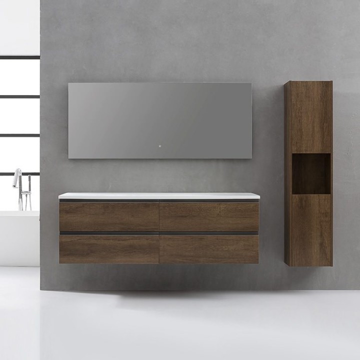 Koupelnový nábytek – set StoneArt Monte Carlo MC-1600pro tmavě šedý 160×52