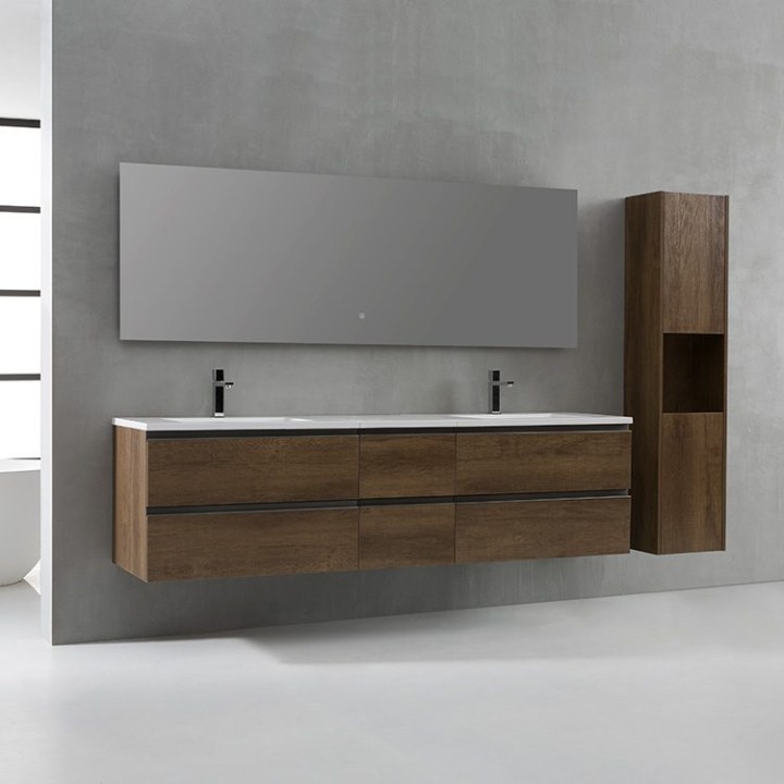 Koupelnový nábytek – set StoneArt Monte Carlo MC-2000 dubový tmavý 200×52