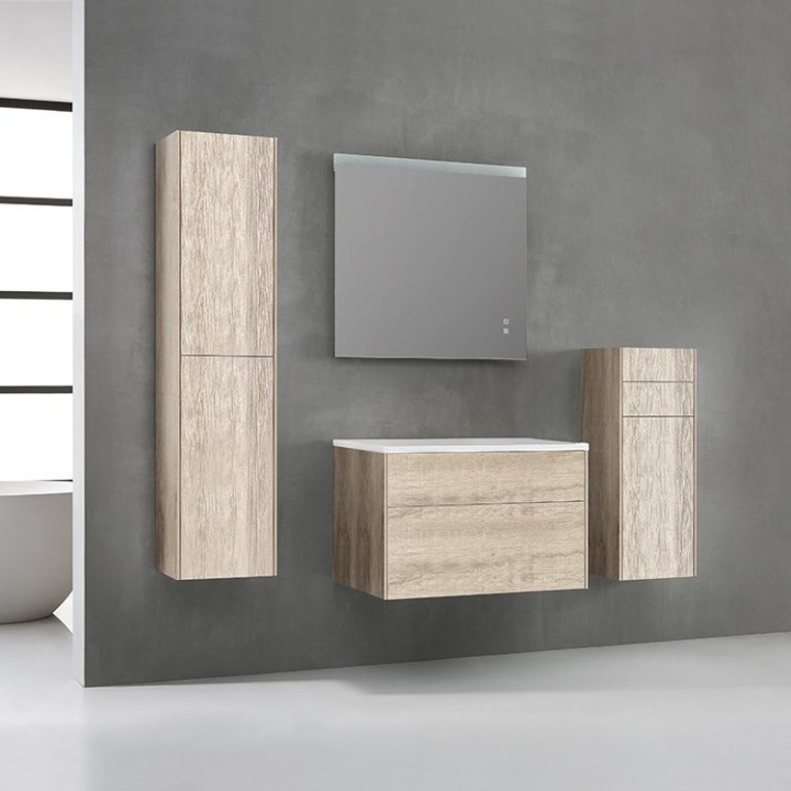 Koupelnová skříňka StoneArt Venice VE-0800pro dubová světlá 80×52