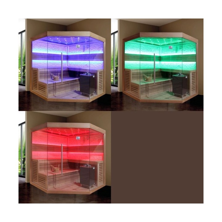 Luxusní finská sauna Bellagio E1242C Eos Cubo 180x180x216