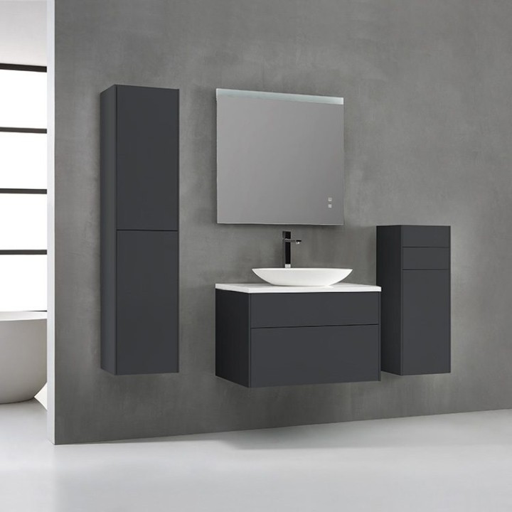 Koupelnová skříňka StoneArt Venice VE-0800pro-3 tmavě šedá 80×52