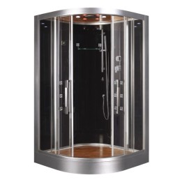 Parní sprchový box EAGO AWT DZ962F8 černý 120×120