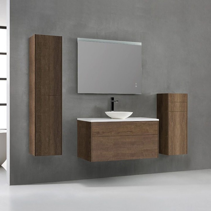 Koupelnová skříňka StoneArt Venice VE-1000pro-4 dubová tmavá 100×52