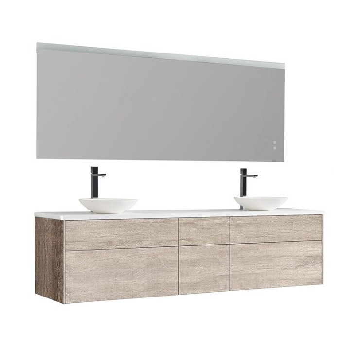 Koupelnový nábytek – set StoneArt Venice VE-2000pro-4 dubový světlý 200×52
