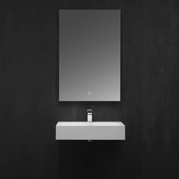 Umyvadlo StoneArt LP4506 z minerálního kamene bílé 60×48 matné
