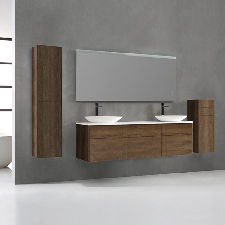 Koupelnová skříňka StoneArt Venice VE-1800pro-3 dubová tmavá 180×52