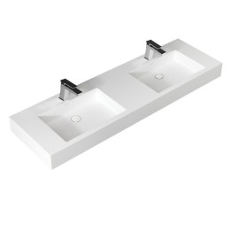 Umyvadlo StoneArt LP4516 z minerálního kamene bílé 160×48 lesklé