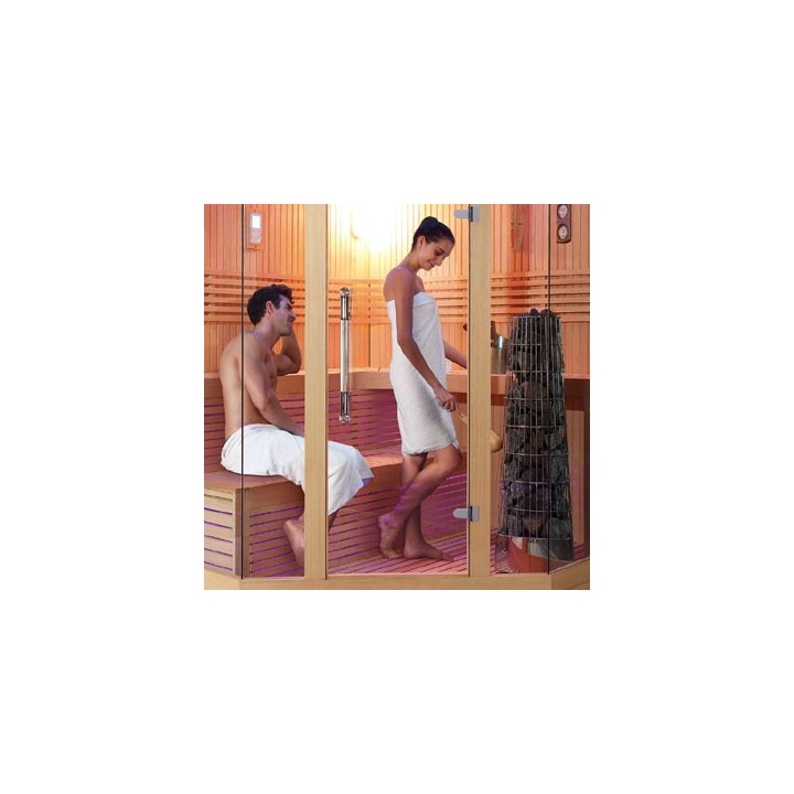 Luxusní finská sauna Bellagio E1242C Kiwi 180x180x216