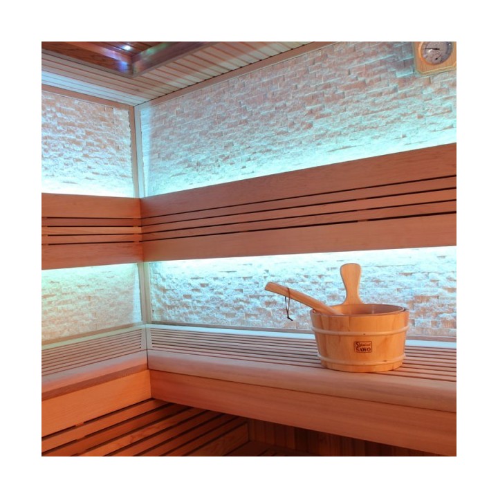 Luxusní finská sauna Bellagio E1242C Kiwi 180x180x216