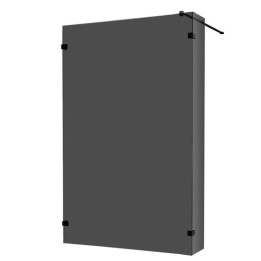 Walk-in sprchová zástěna EAGO AWT LY1401-B černá 140×210
