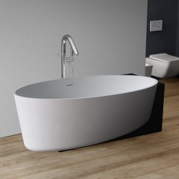 Volně stojící vana StoneArt BS-550 černobílá 170×93 matná