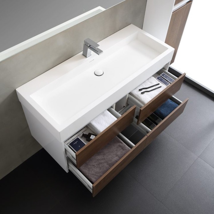 Koupelnový nábytek – set StoneArt Mailand ML-1200 bílý matný 120×48