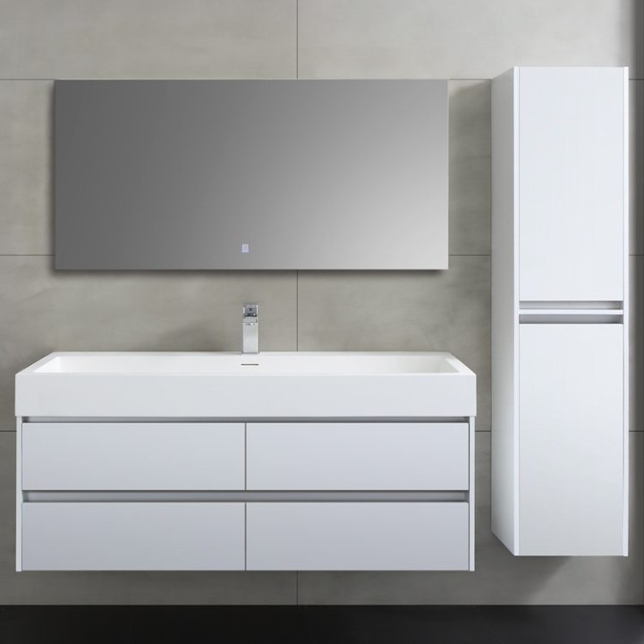 Koupelnový nábytek – set StoneArt Mailand ML-1200 bílý matný 120×48