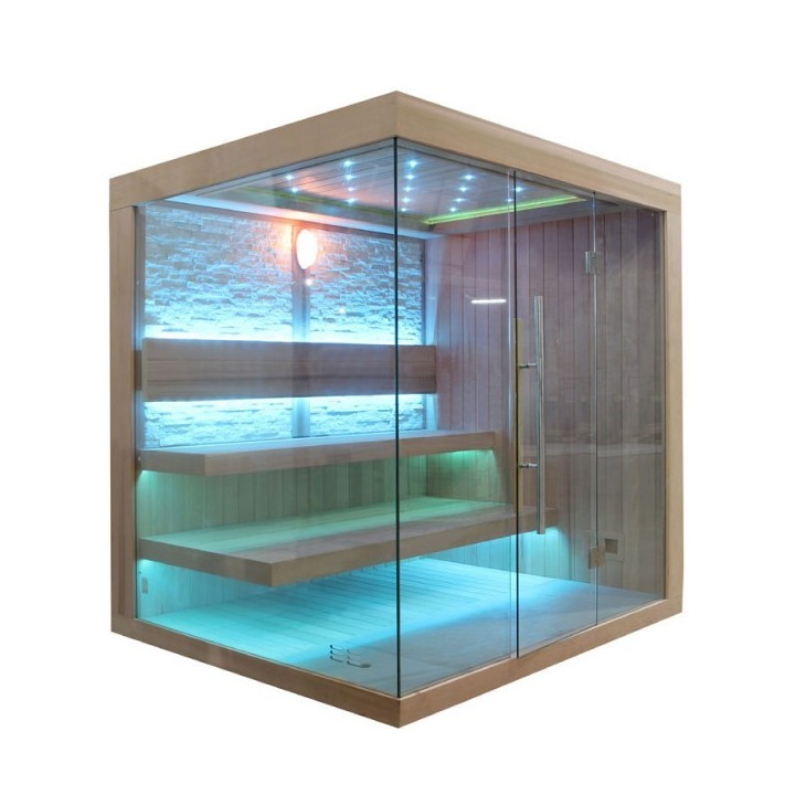 Luxusní finská sauna Bellagio E1242A Kiwi 220x220x216