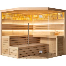 Finská sauna EAGO AWT E1621A hemlock 220×220 bez kamen