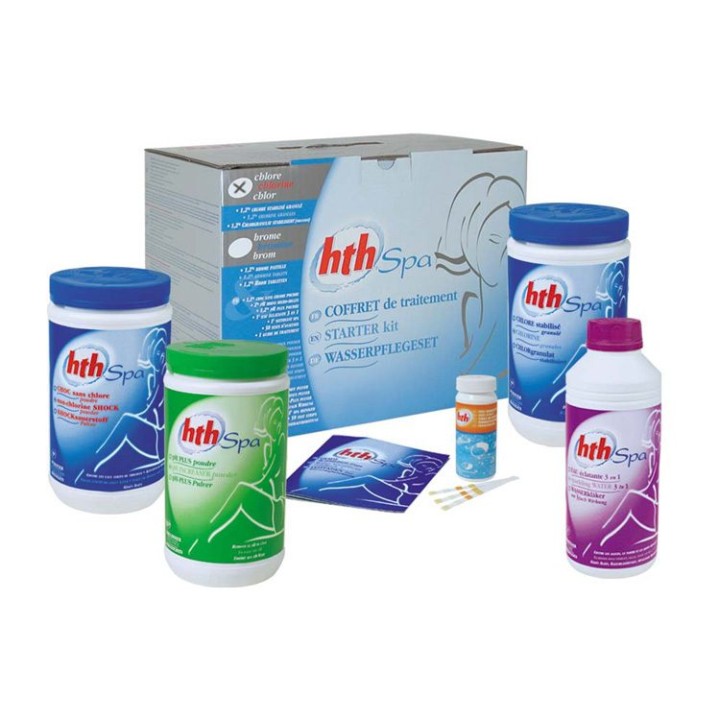 HTH SPA chemie Starter Kit Chlor (5.6 kg + 2L)