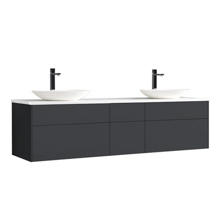 Koupelnová skříňka StoneArt Venice VE-2000pro-3 tmavě šedá 200×52