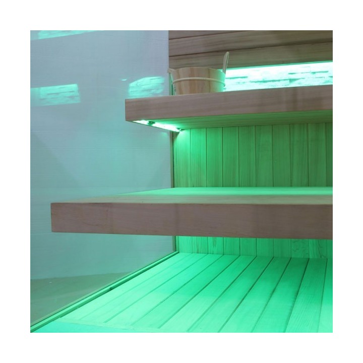 Luxusní finská sauna Bellagio E1242A Kiwi 220x220x216