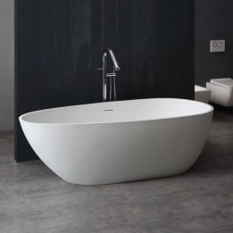 Volně stojící vana StoneArt BS-525 bílá 185×83 matná