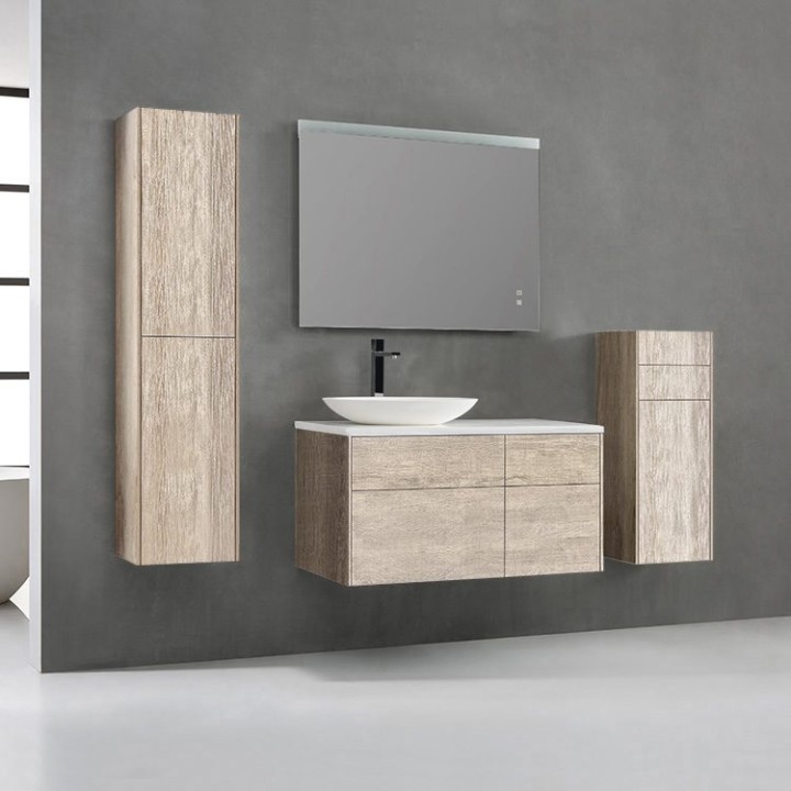 Koupelnový nábytek – set StoneArt Venice VE-1010pro-3 dubový světlý 100×52 levé provedení