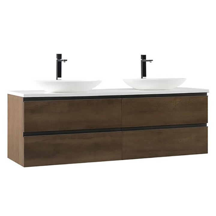 Koupelnová skříňka StoneArt Monte Carlo MC-1600pro-3 dubová tmavá 160×52