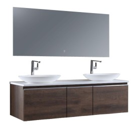 Koupelnový nábytek – set StoneArt Milano ME-1600pro-3 dubový tmavý 160×45