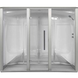 Parní sauna EAGO AWT S208B alu 250×131 10,8 kW Harvia