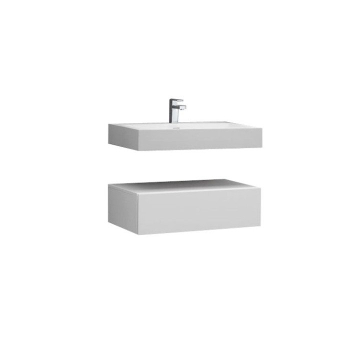 Koupelnová skříňka StoneArt LP4508 bílá 80×48 lesklá