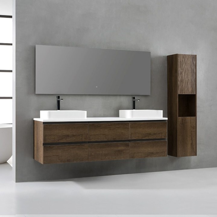 Koupelnová skříňka StoneArt Monte Carlo MC-1800pro-5 dubová tmavá 180×52