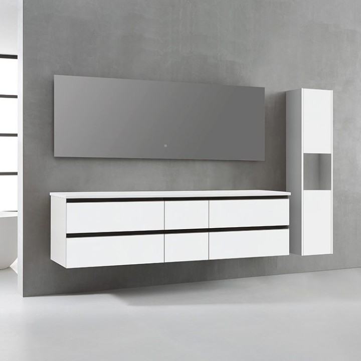 Koupelnový nábytek – set StoneArt Monte Carlo MC-2000pro bílý 200×52
