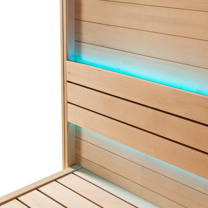 Finská sauna EAGO AWT E1612A hemlock 220×200 9 kW Cilindro