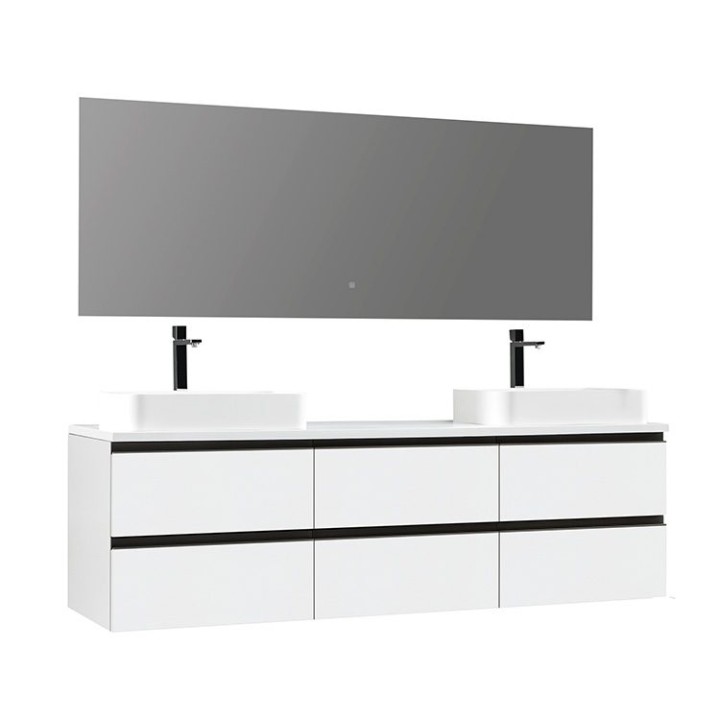 Koupelnový nábytek – set StoneArt Monte Carlo MC-1800pro-5 bílý 180×52