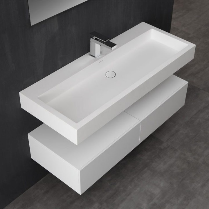 Koupelnový nábytek – set StoneArt LP4512 bílý 120×48 matný