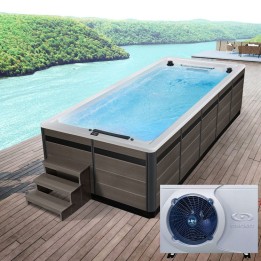 Swim SPA EAGO AWT Innovation 380 s tepelným čerpadlem bílý 380×220 šedý