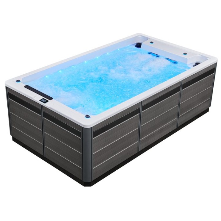 Swim SPA EAGO AWT Innovation 380 s tepelným čerpadlem bílý 380×220 šedý