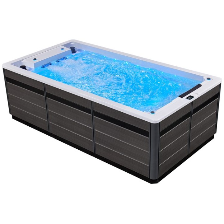 Swim SPA EAGO AWT Innovation 430 s tepelným čerpadlem bílý 430×230 šedý