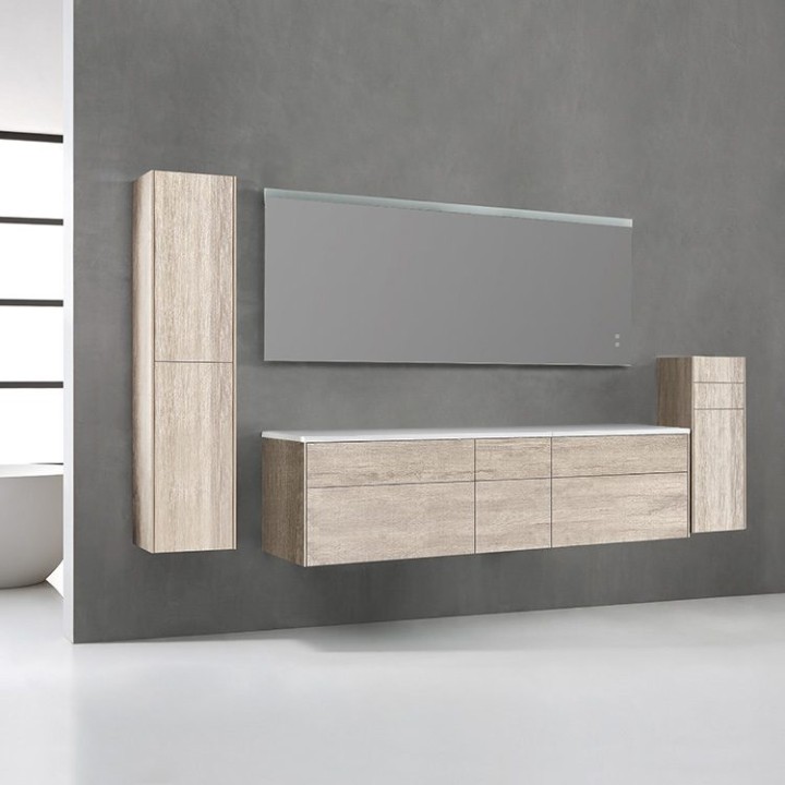 Koupelnová skříňka StoneArt Venice VE-2000pro dubová světlá 200×52