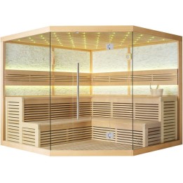 Finská sauna EAGO AWT E1101XL hemlock 250×250 bez kamen