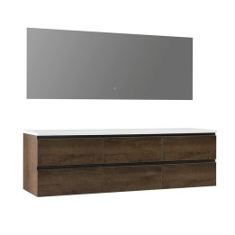 Koupelnový nábytek – set StoneArt Monte Carlo MC-1800pro dubový tmavý 180×52