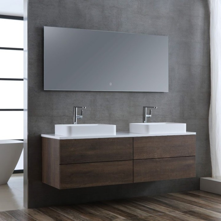 Koupelnová skříňka StoneArt Brugge BU-1601pro-5 dubová tmavá 160×50