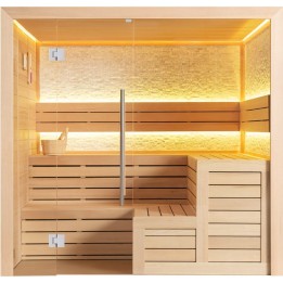 Finská sauna EAGO AWT E1603C hemlock 180×180 bez kamen