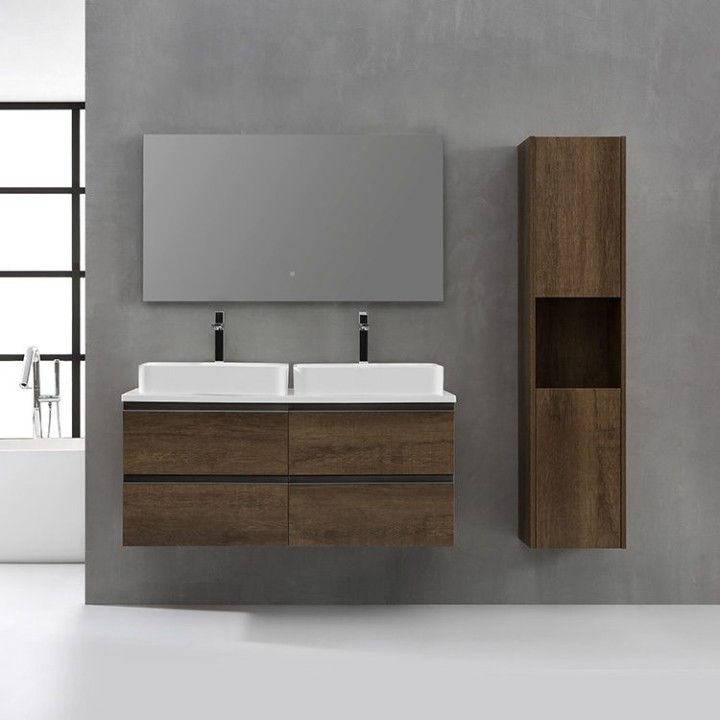 Koupelnový nábytek – set StoneArt Monte Carlo MC-1200pro-5 dubový tmavý 120×52