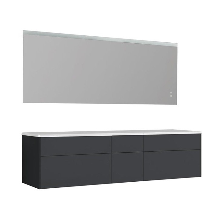 Koupelnový nábytek – set StoneArt Venice VE-2000pro tmavě šedý 200×52